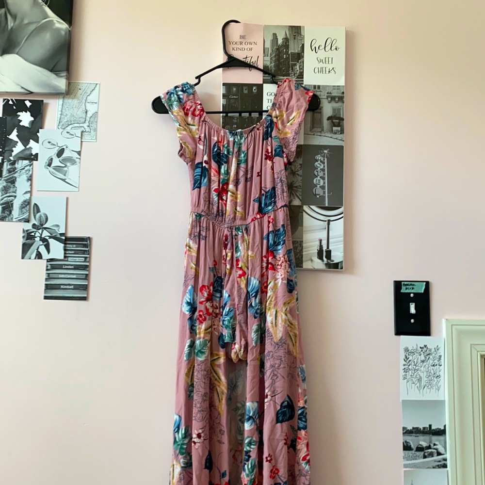 long dress w shorts under